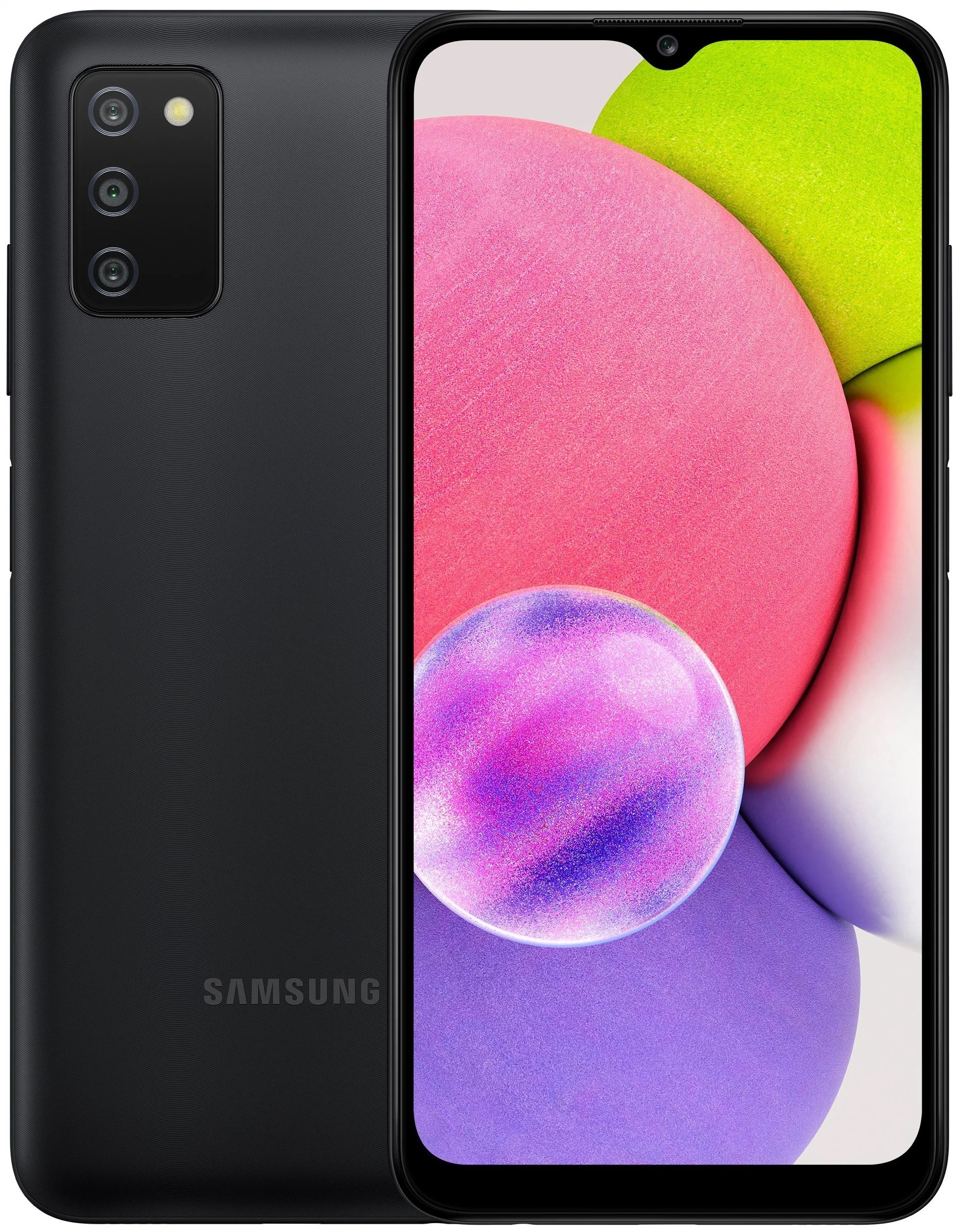 

Смартфон Samsung Galaxy A03s SM-A037F 64/4Gb черный (SM-A037FZKGSKZ)