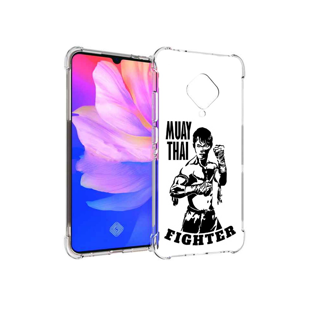 

Чехол MyPads Tocco для Vivo V17 Единоборства муайтай (PT147343.378.76), Прозрачный, Tocco