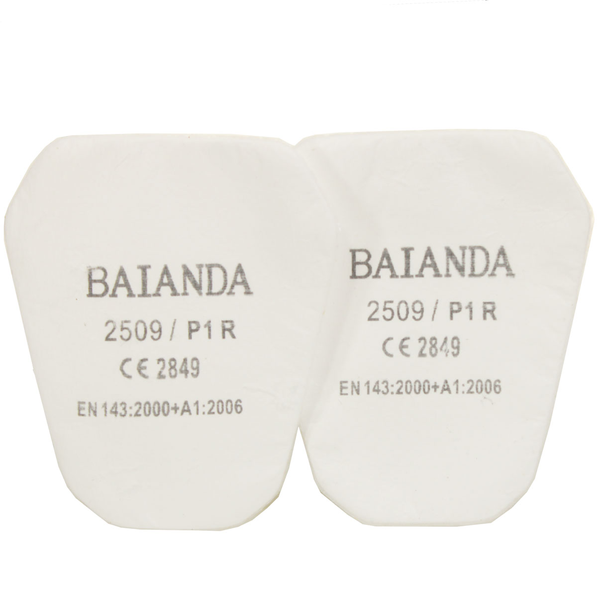Комплект противоаэрозольных фильтров (предфильтров) BAIANDA 2509, класс P1R, 10 шт/уп держатели feq01 для противоаэрозольных фильтров baianda 1201 1203 2501 2502 2 шт уп