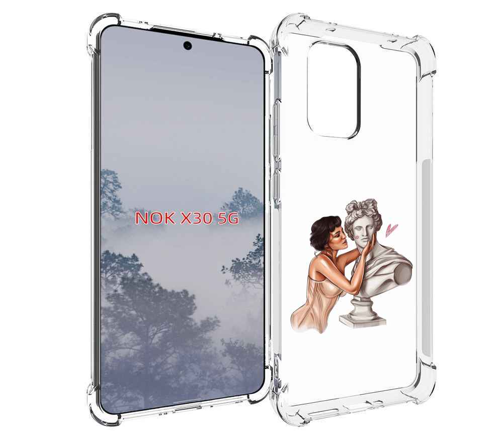 

Чехол MyPads девушка-со-статуей женский для Nokia X30 5G, Tocco