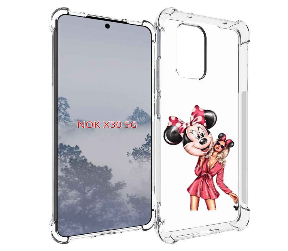 

Чехол MyPads девушка-с-шариком женский для Nokia X30 5G, Tocco