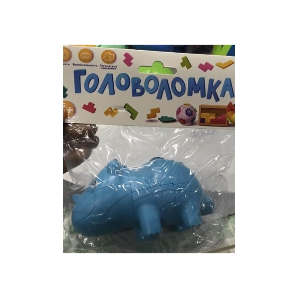 

Головоломка Динозаврик-6, 6x11.4x7.2 см Рыжий кот, И-5430