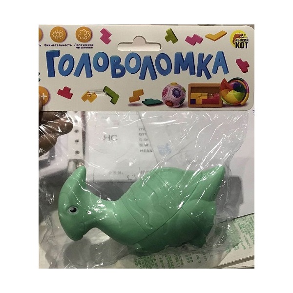 

Головоломка Динозаврик-3, 5.5x8.9x10.7 см Рыжий кот, И-5427