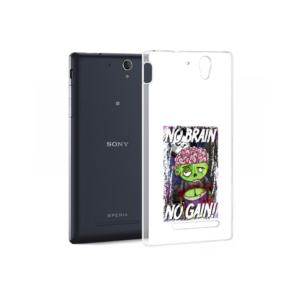 

Чехол MyPads Tocco для Sony Xperia C3 глупый зомби (PT18760.251.289), Прозрачный, Tocco