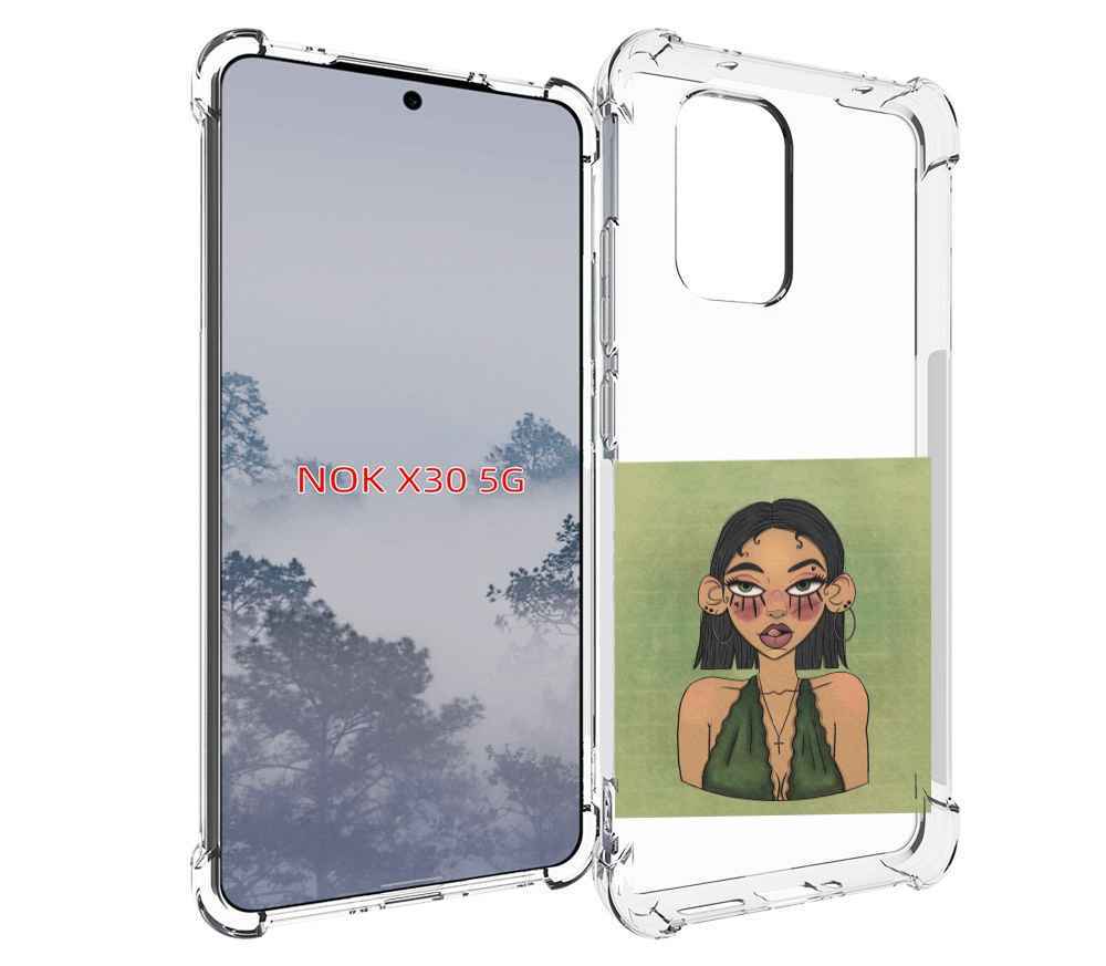 

Чехол MyPads девушка-с-каре-и-тату для Nokia X30 5G, Tocco