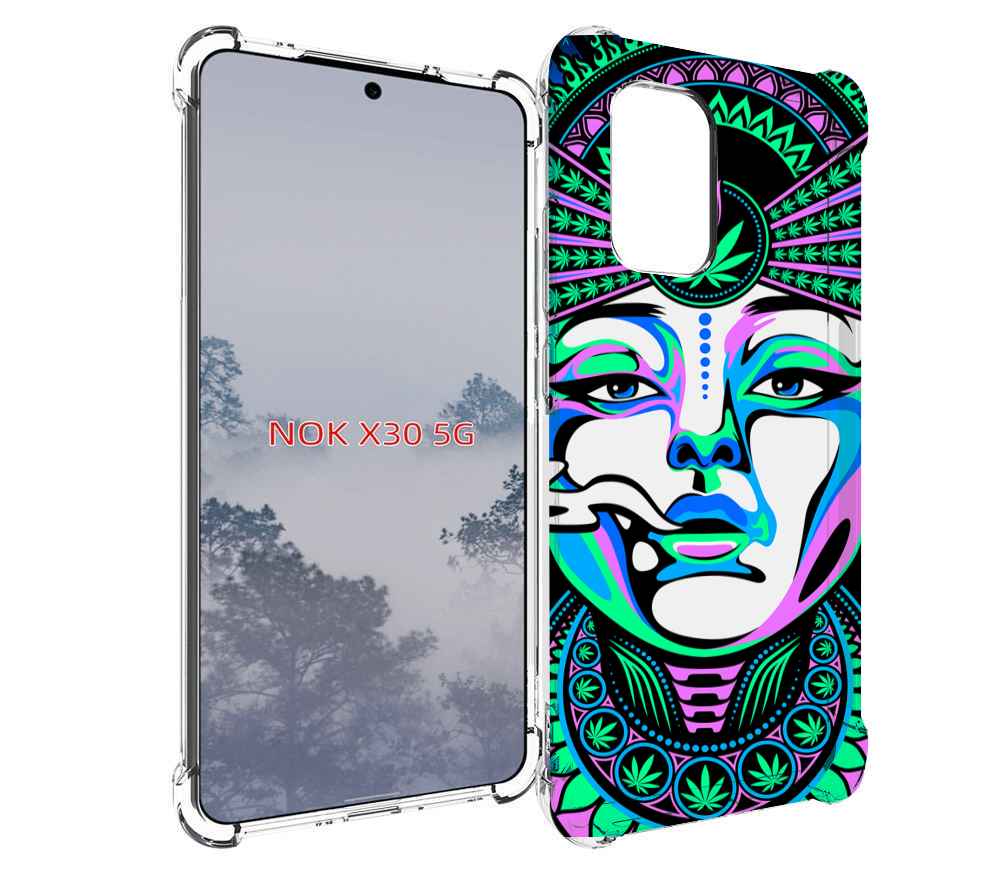 

Чехол MyPads девушка-любит-траву-абстракция для Nokia X30 5G, Tocco