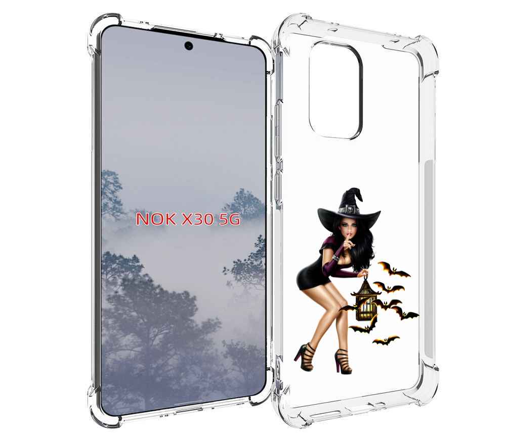 

Чехол MyPads девушка-ведьма женский для Nokia X30 5G, Tocco