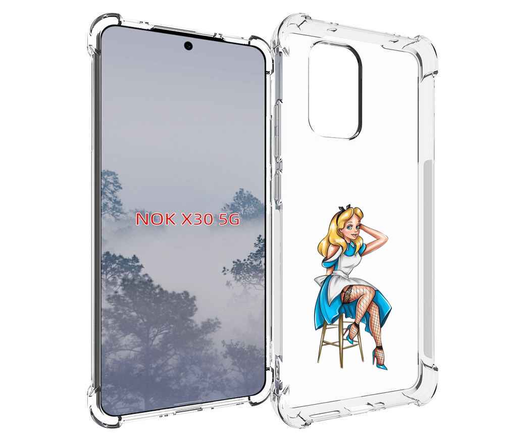 

Чехол MyPads девушка-в-чулках женский для Nokia X30 5G, Tocco