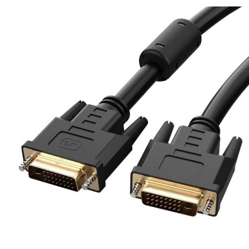 

Кабель KS-IS DVI-D - DVI-D вилка-вилка 2м (KS-770B-2) чёрный, Кабель DVI-D to DVI-D Dual Link (25M -25M) (2 фильтра)