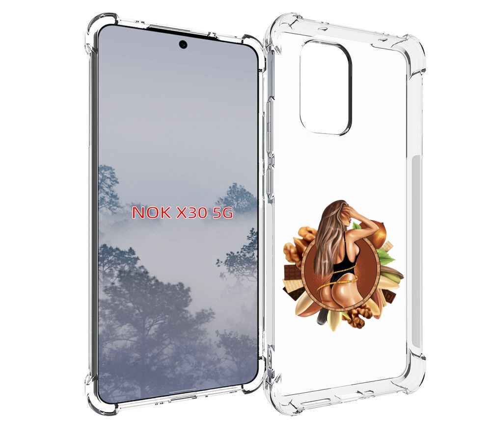 

Чехол MyPads девушка-в-черном-купальнике женский для Nokia X30 5G, Tocco