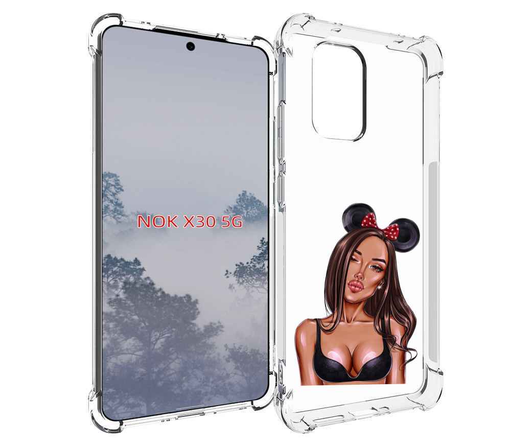 

Чехол MyPads девушка-в-купальнике-с-ушками женский для Nokia X30 5G, Tocco