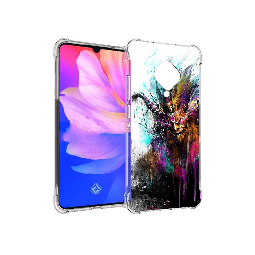

Чехол MyPads Tocco для Vivo V17 яркий дьявол (PT147343.378.709), Прозрачный, Tocco