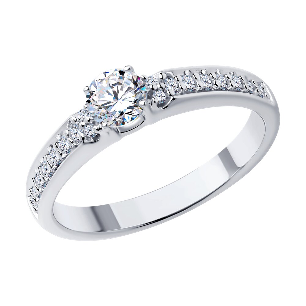 

Кольцо из серебра р. 18,5 Diamant 94-110-01604-1, фианит, 94-110-01604-1