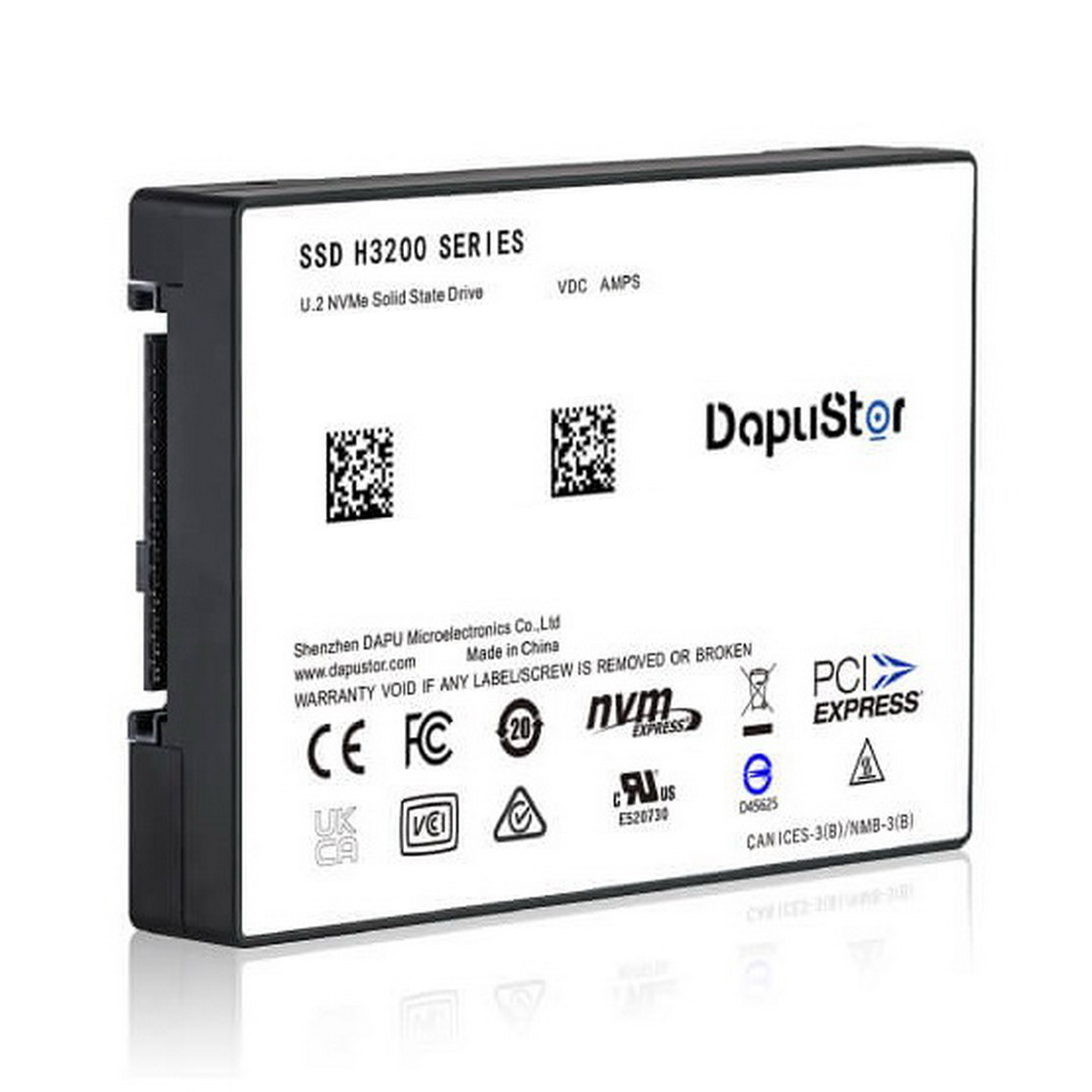 

SSD накопитель DapuStor NVMe H3200 2.5" 1,92 ТБ (H3200), NVMe H3200