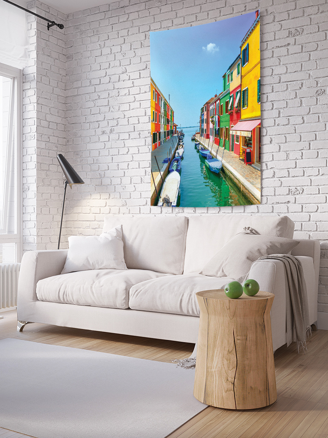 

Вертикальное фотопанно на стену JoyArty Радужная набережная 150x200 см, Радужная набережная