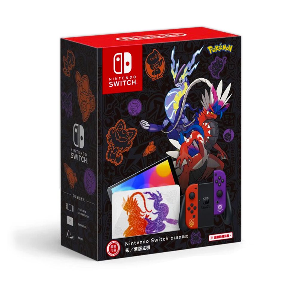Игровая приставка Nintendo Switch OLED 64 ГБ, Pokemon Scarlet and Violet Edition