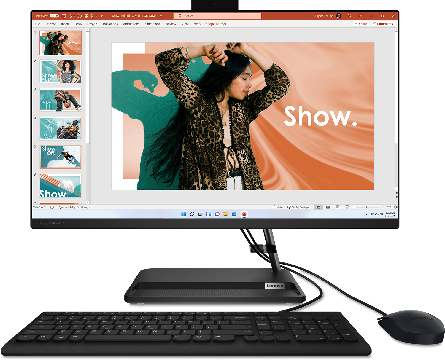 Моноблок Lenovo IdeaCentre AIO 3 Gen 7 черный (F0GJ00DHRU)