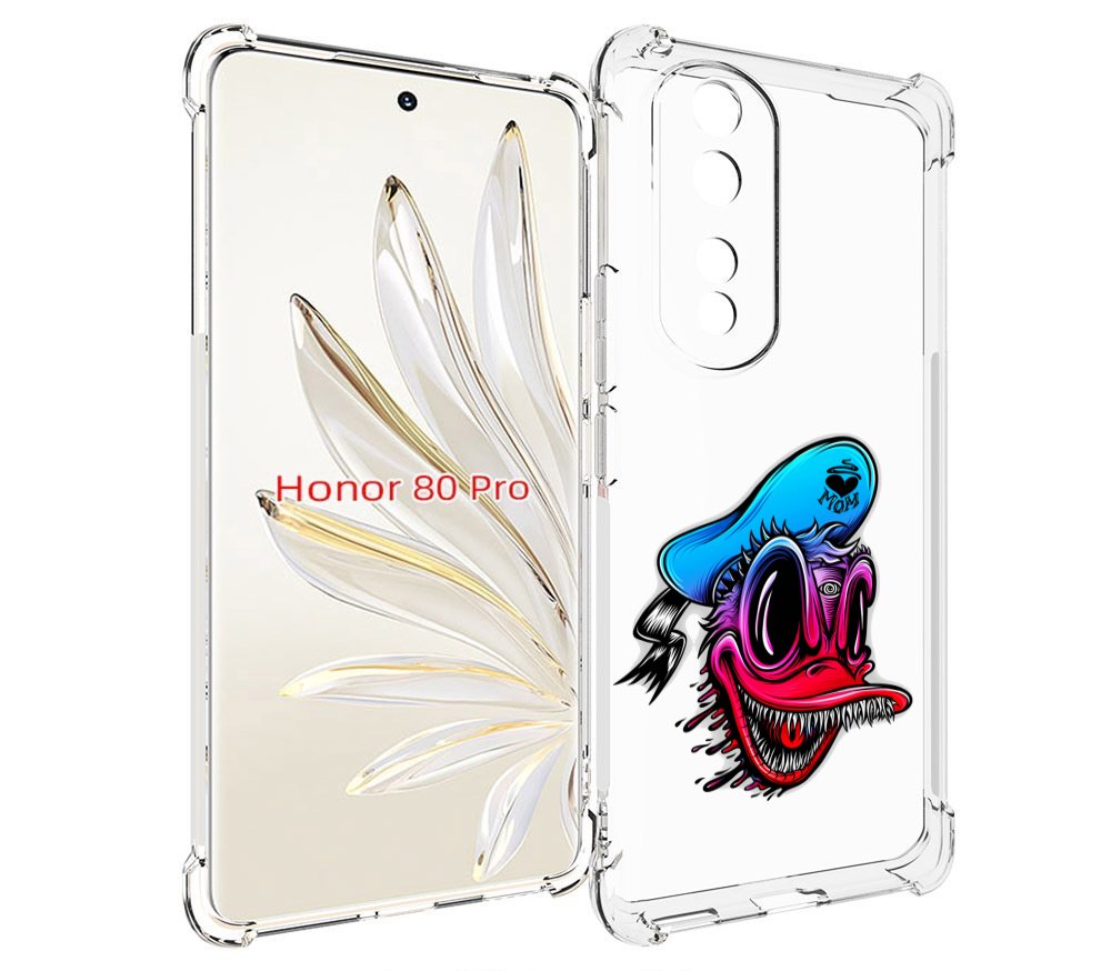 

Чехол MyPads Дональд для Honor 80 Pro, Прозрачный, Tocco