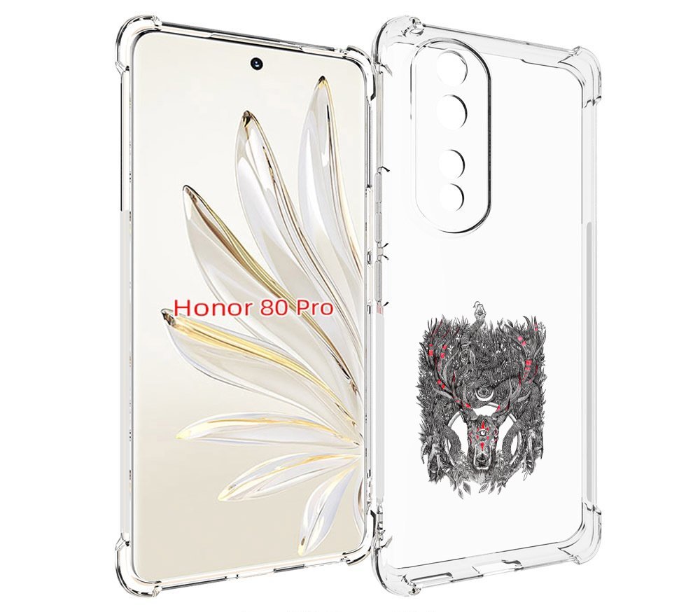 

Чехол MyPads Дизайнерские_676 для Honor 80 Pro, Прозрачный, Tocco
