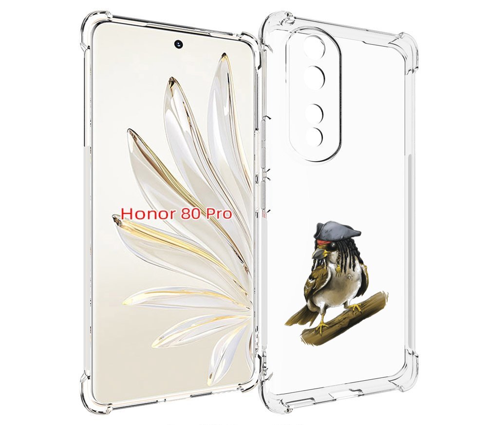 

Чехол MyPads Джек воробей для Honor 80 Pro, Прозрачный, Tocco