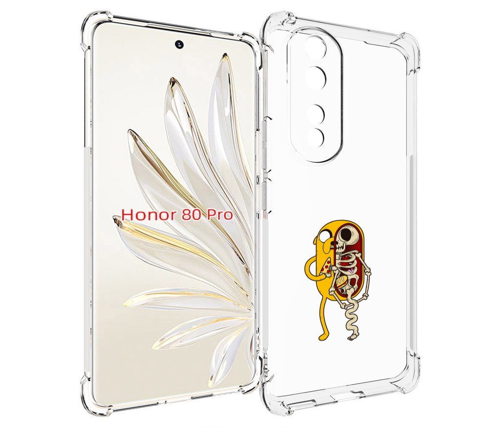 

Чехол MyPads Джейк скелет для Honor 80 Pro, Прозрачный, Tocco