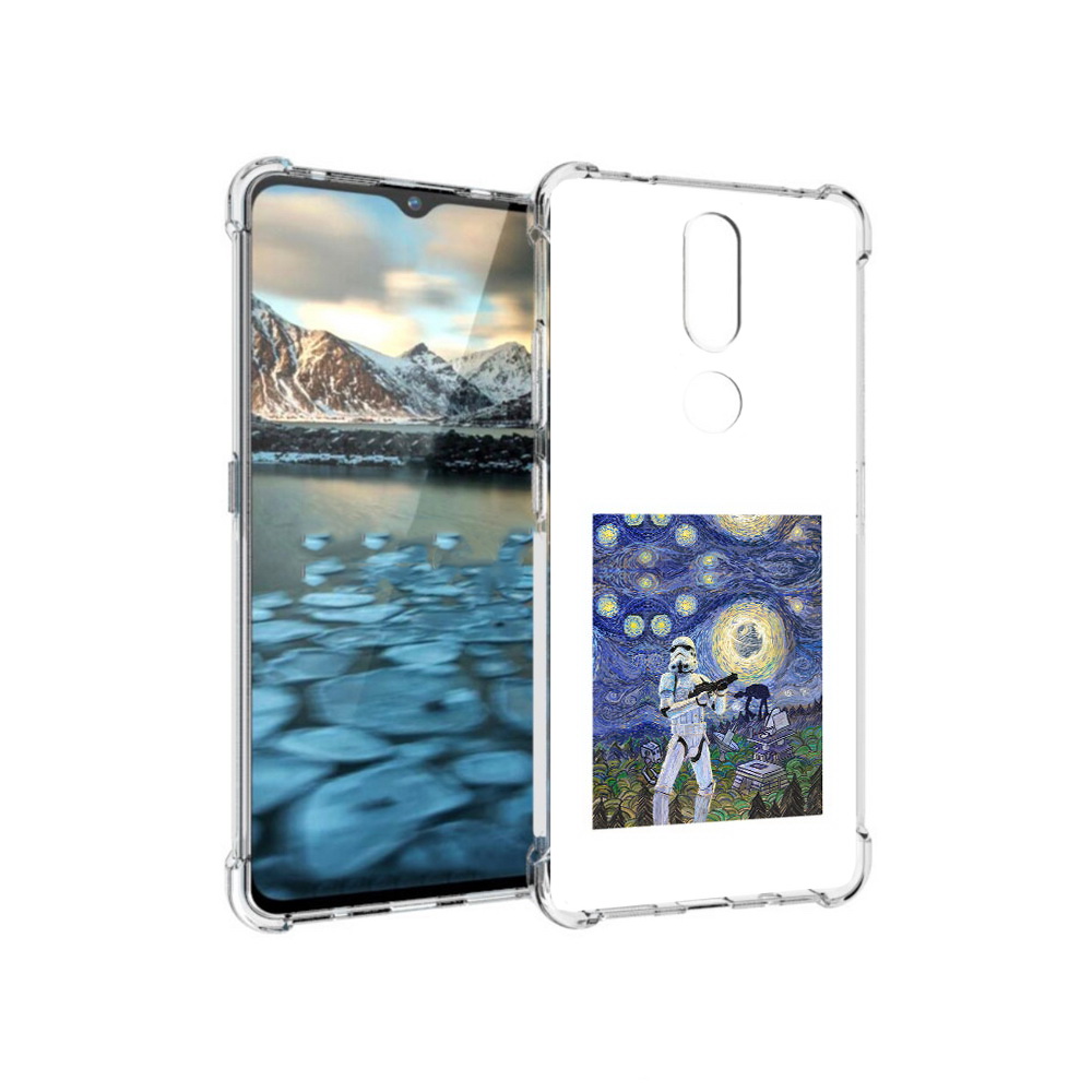 

Чехол MyPads Tocco для Nokia 2.4 star wars звездная ночь (PT227049.107.23), Прозрачный, Tocco