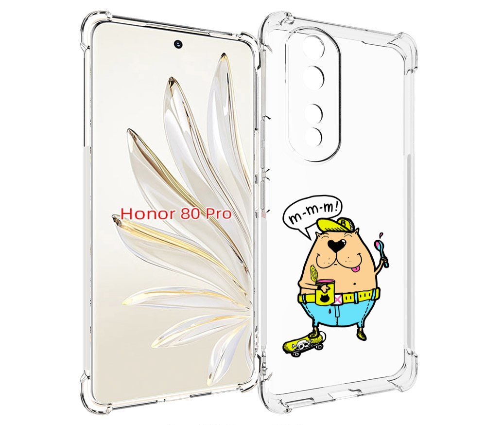 

Чехол MyPads Бобр для Honor 80 Pro, Прозрачный, Tocco