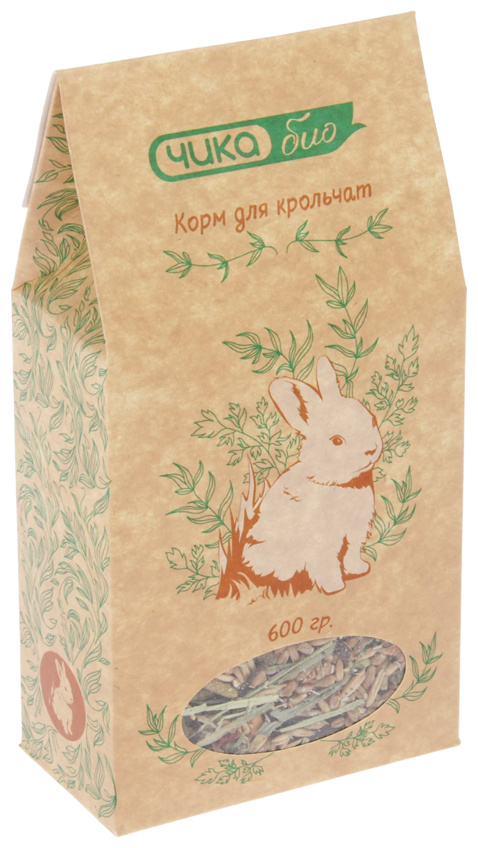 

Сухой корм для крольчат Чика био, 600 г, Био