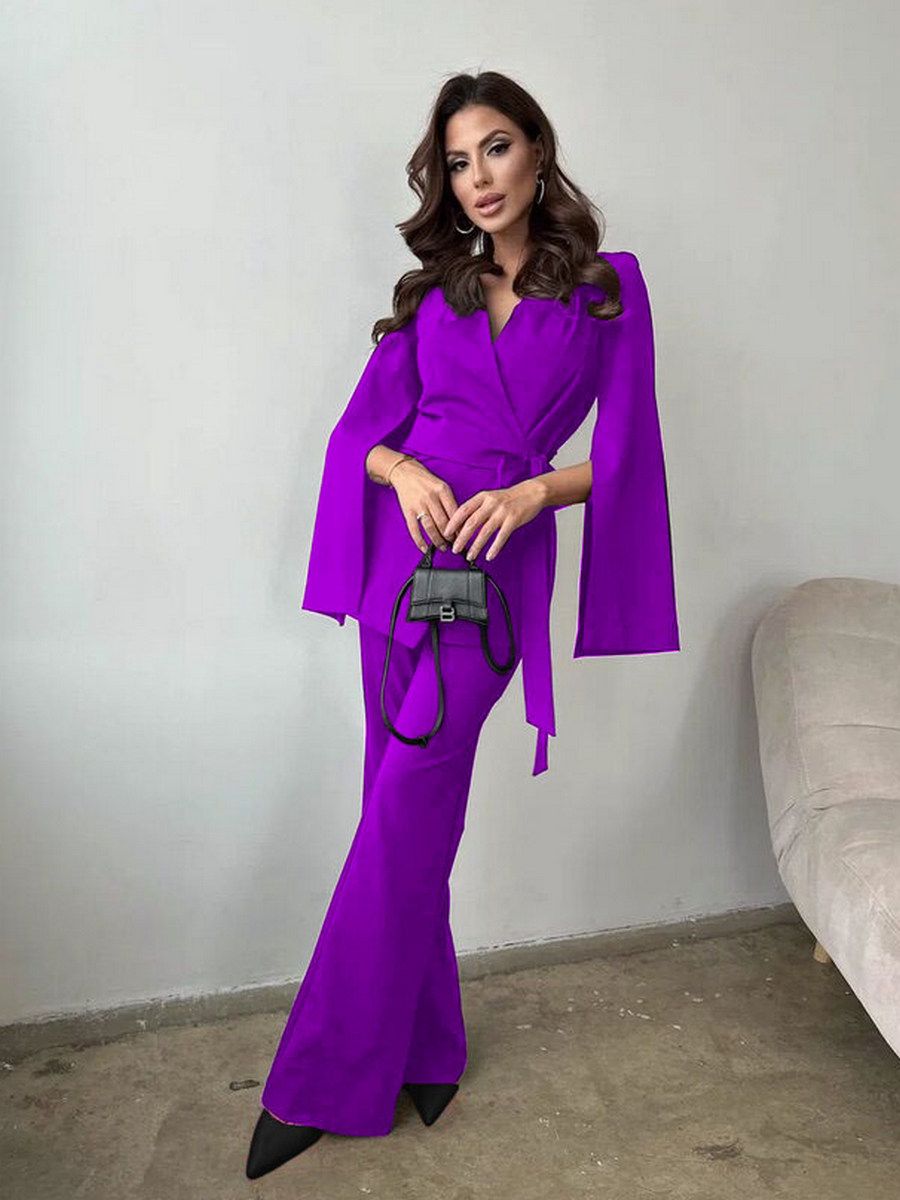 

Костюм женский AVEMOD БП3718 фиолетовый 50 RU, БП3718