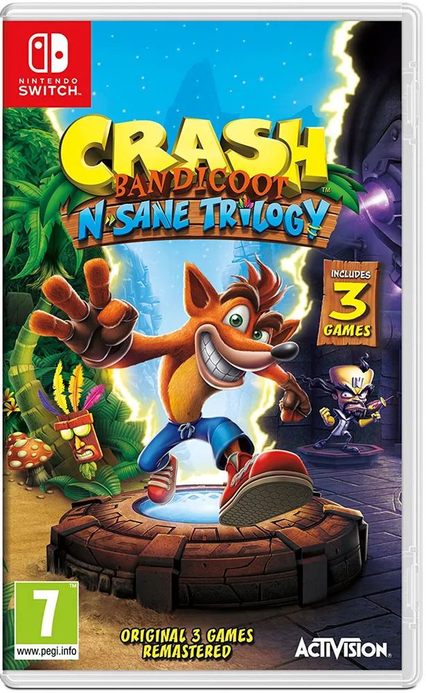 Игра Crash Bandicoot N'sane Trilogy (Nintendo Switch, Английская версия)