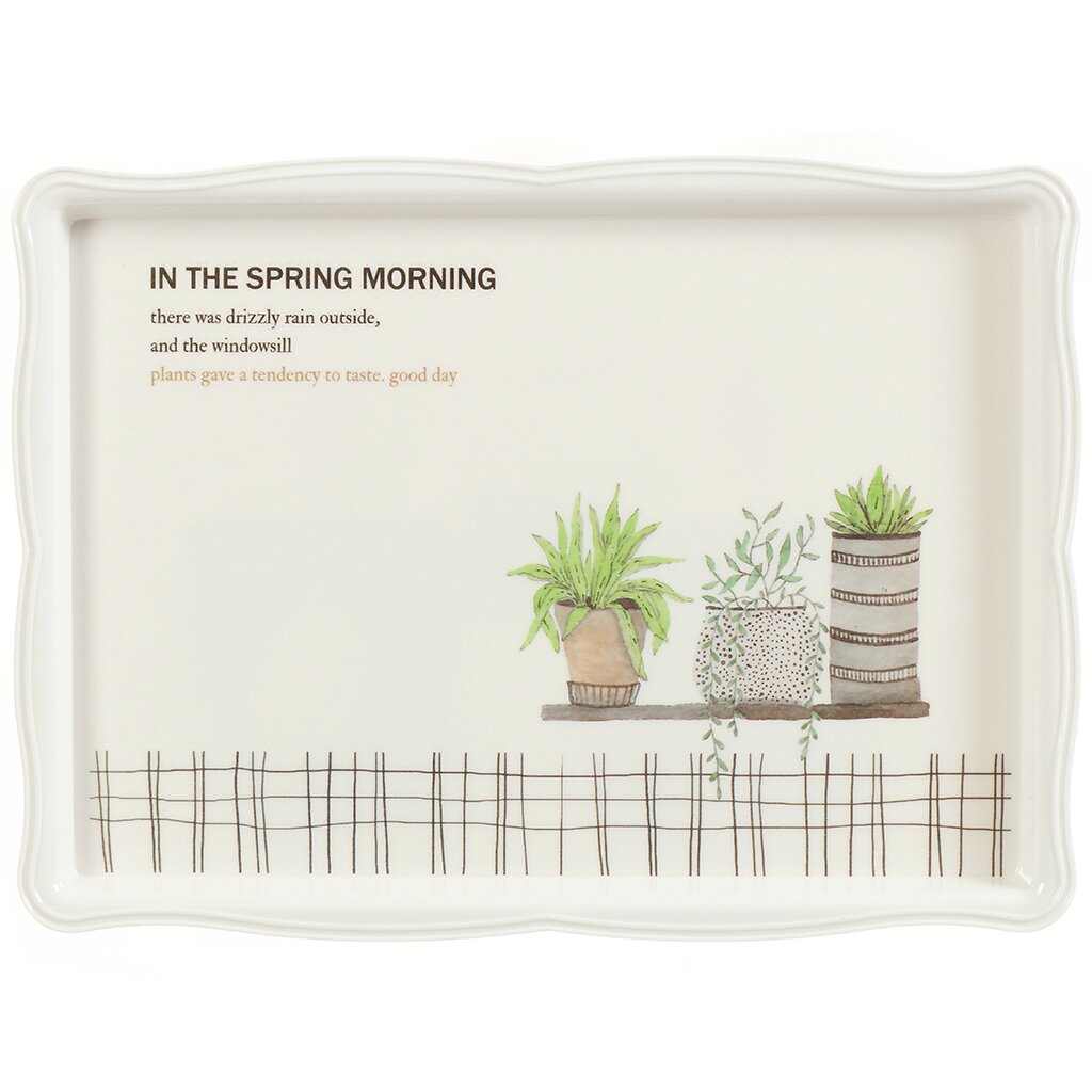 

Поднос пластик, 40х29 см, прямоугольный, Весна, Y4-4933