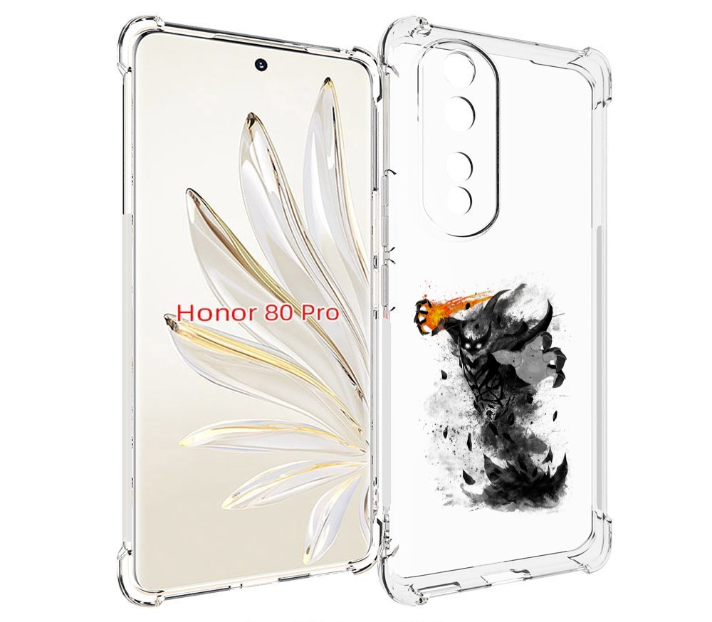

Чехол MyPads nevermore черно белый для Honor 80 Pro, Прозрачный, Tocco