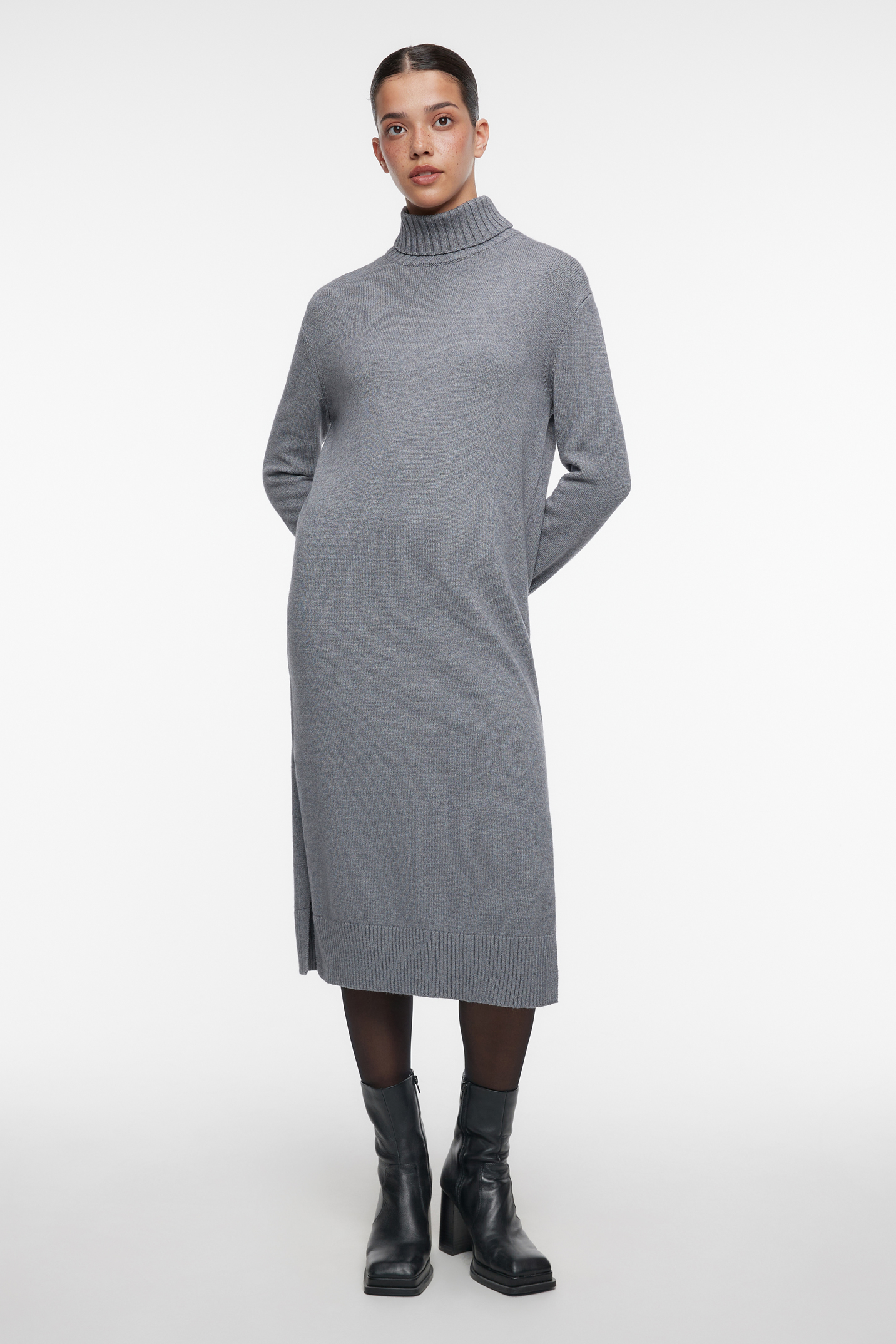 Платье женское Befree KnitMidiDress серое M