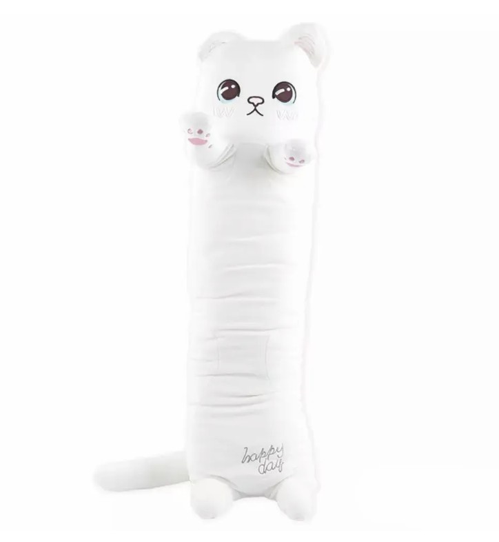 фото Мягкая игрушка panawealth кошка подушка белая 90 см