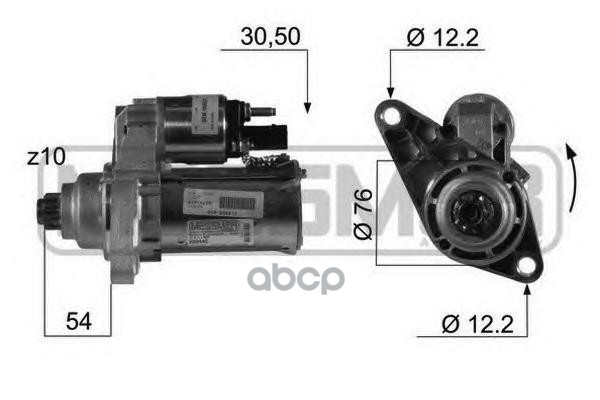 

Стартер Audi A3/A3 Sportback 03>13 VW Bora Variant/Golf Plus V/Golf V 99>14 Skoda Octavia