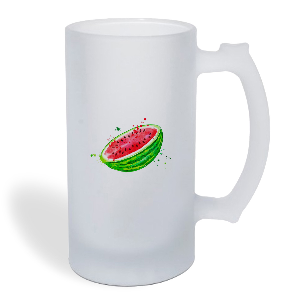 

Кружка пивная CoolPodarok Фрукты. Половинка арбуза