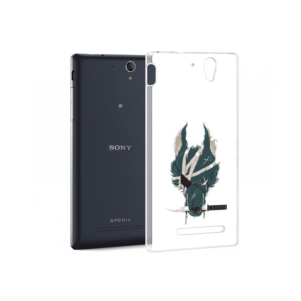 

Чехол MyPads Tocco для Sony Xperia C3 волк-разбойник (PT18760.251.271), Прозрачный, Tocco