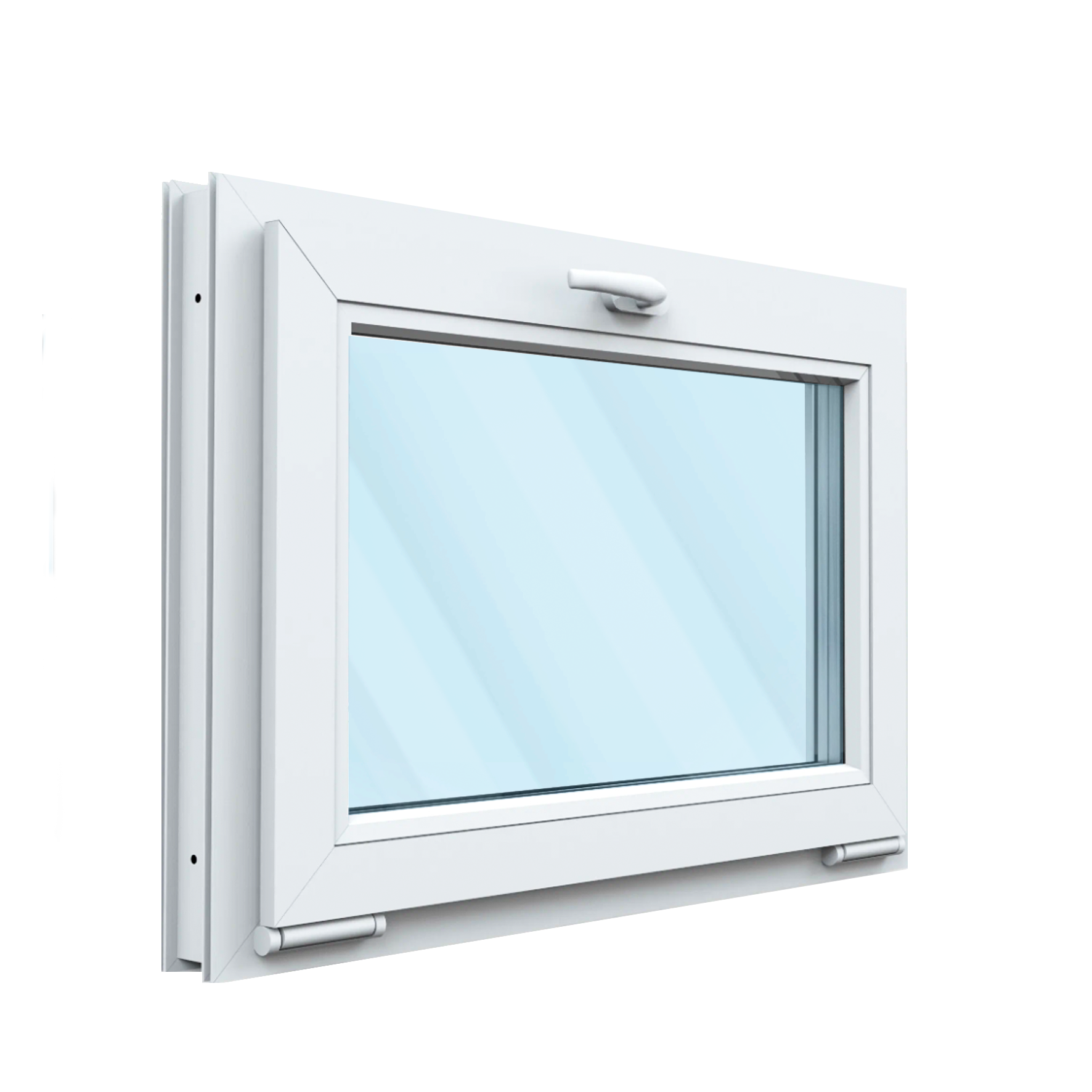 

Окно Rehau Blitz New (Ширина 800мм: Высота 550мм:), одностворчатое