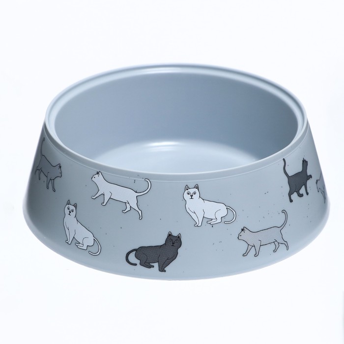 

Миска Cats 0,3л серый