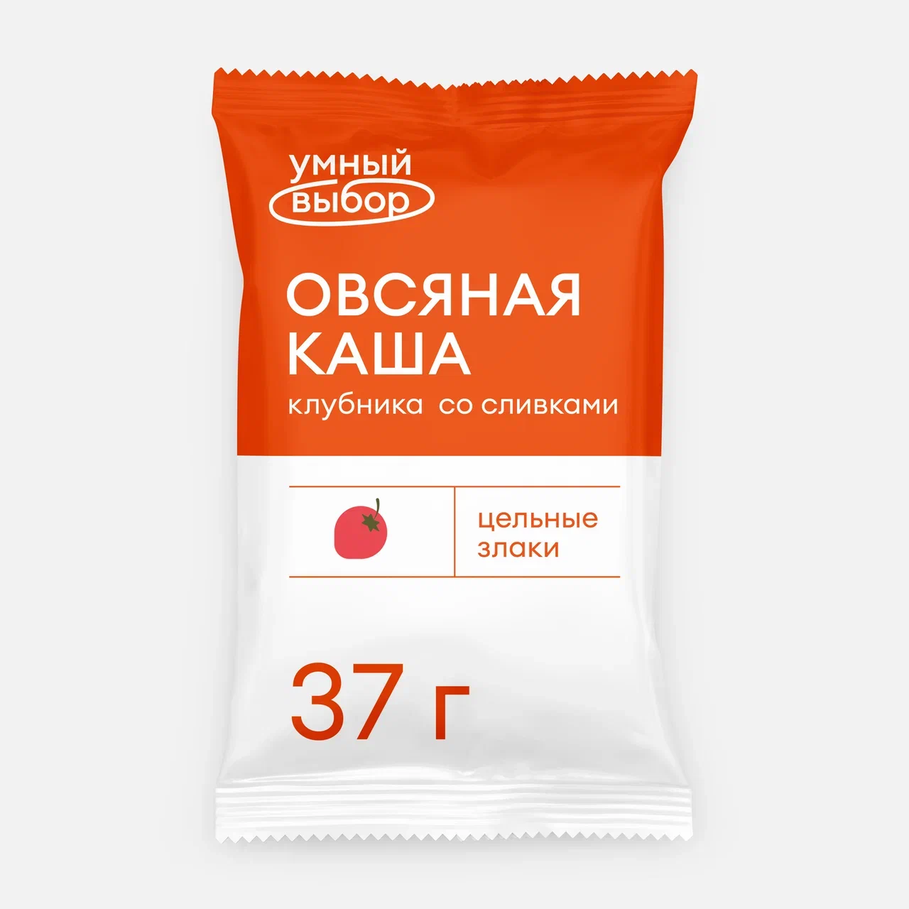 Каша Умный выбор овсяная клубника со сливками 37 г 21₽