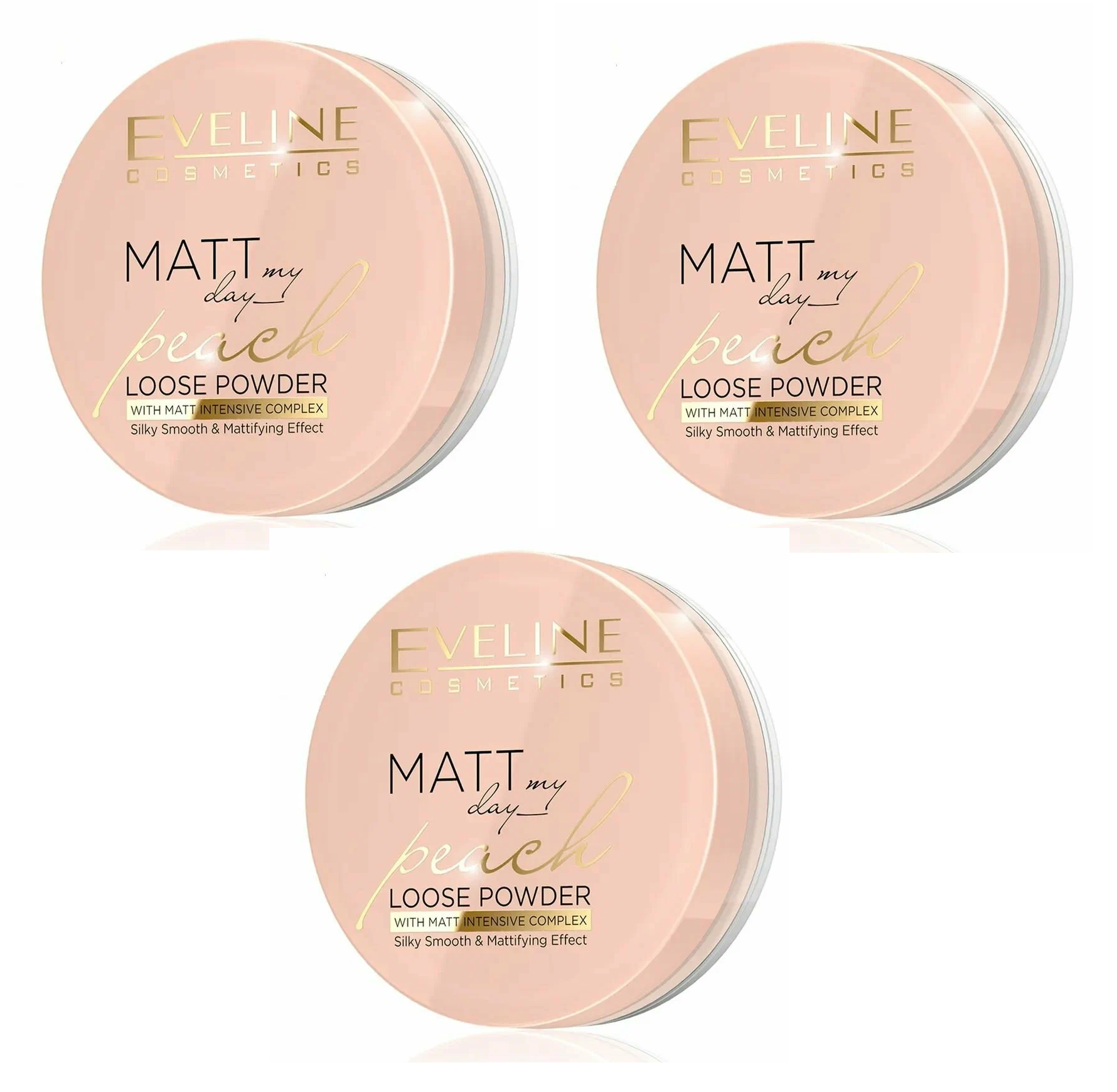 Пудра Eveline Cosmetics Matt My Day Loose Powder Тон Peach 6 г 3 шт