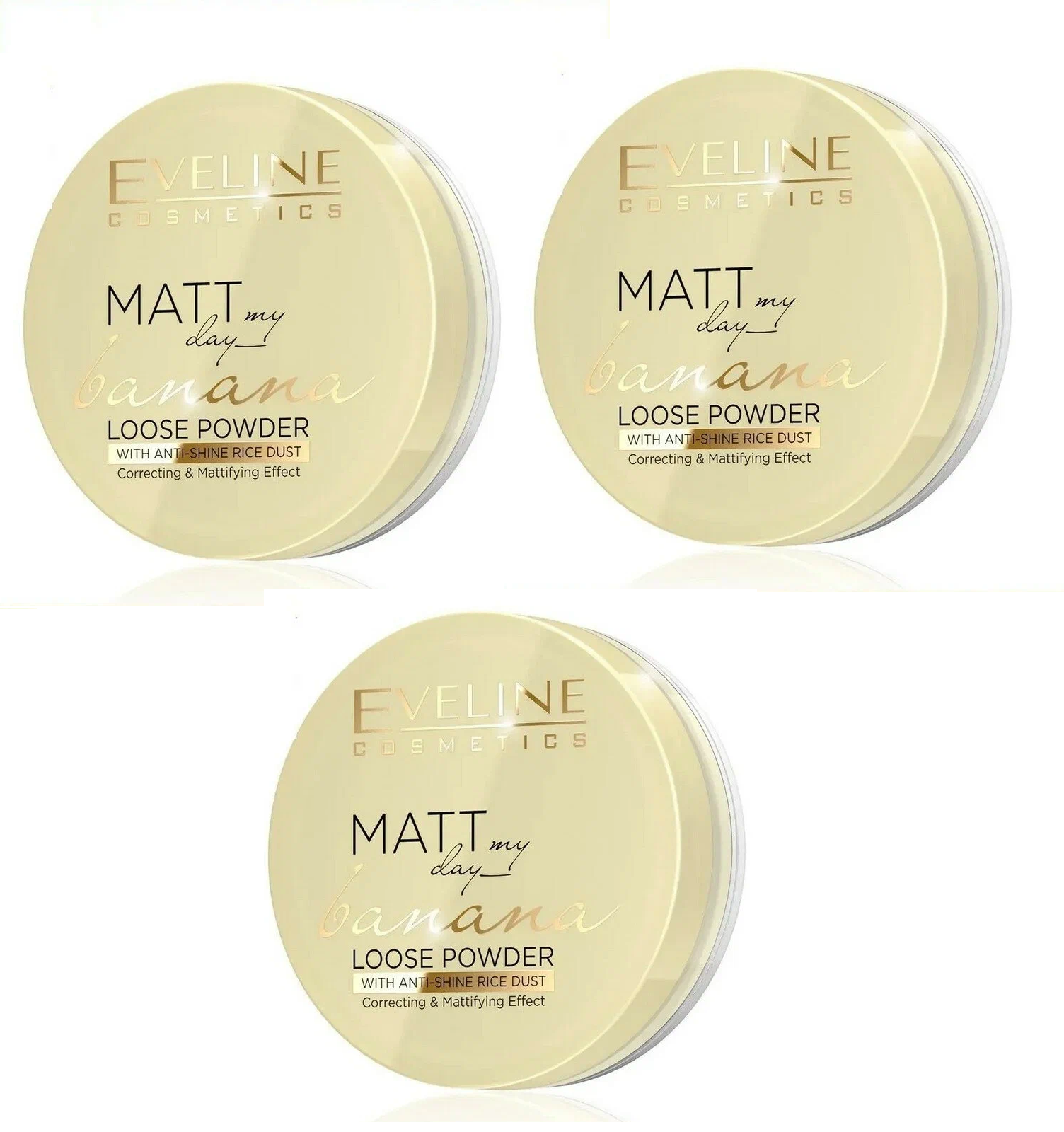 Пудра Eveline Cosmetics Matt My Day Loose Powder Тон Banana 6 г 3 шт