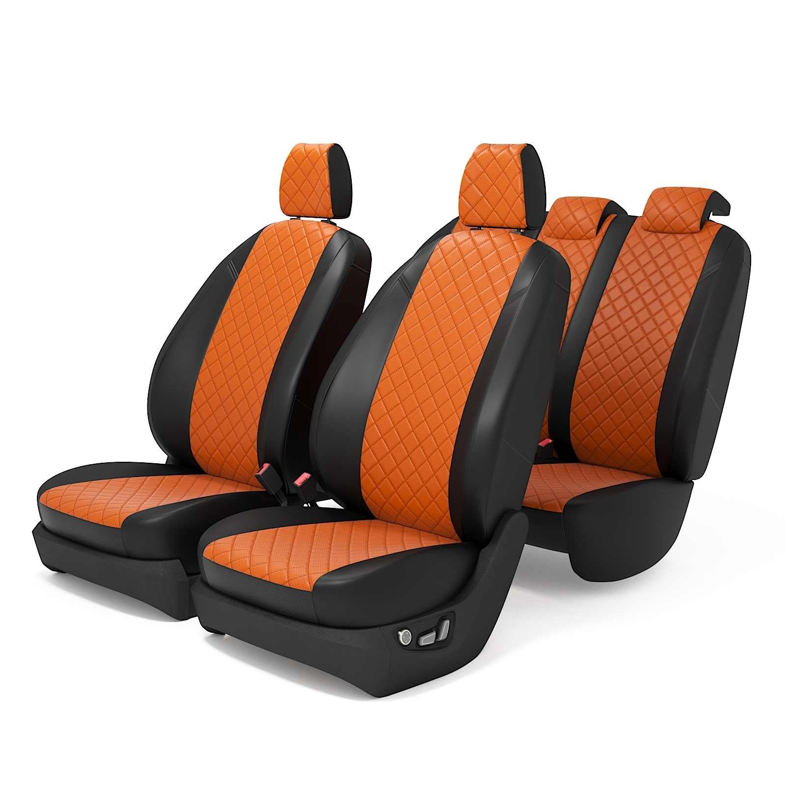 

Чехлы на сиденья Рено Дастер с 2010 по 2015 год, Экокожа РОМБ, PTerrano3Duster40601114