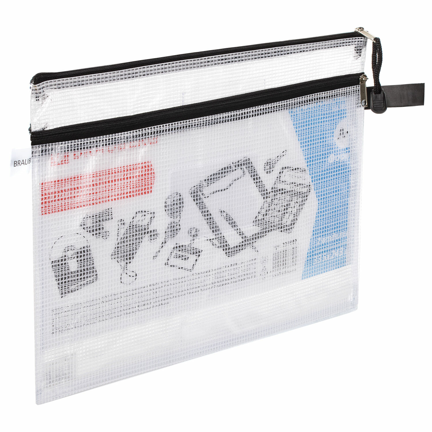 

Папка-конверт А4 (335х243 мм), 2 отделения, ПВХ, прозрачная, 0,3 мм, Brauberg Solid 12 шт, Прозрачный