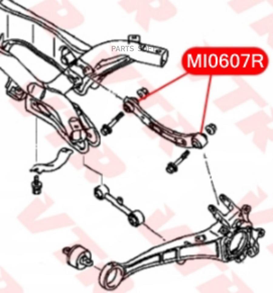 

Сайлентблок Верхней Поперечной Тяги Задней Подвески VTR арт. MI0607R