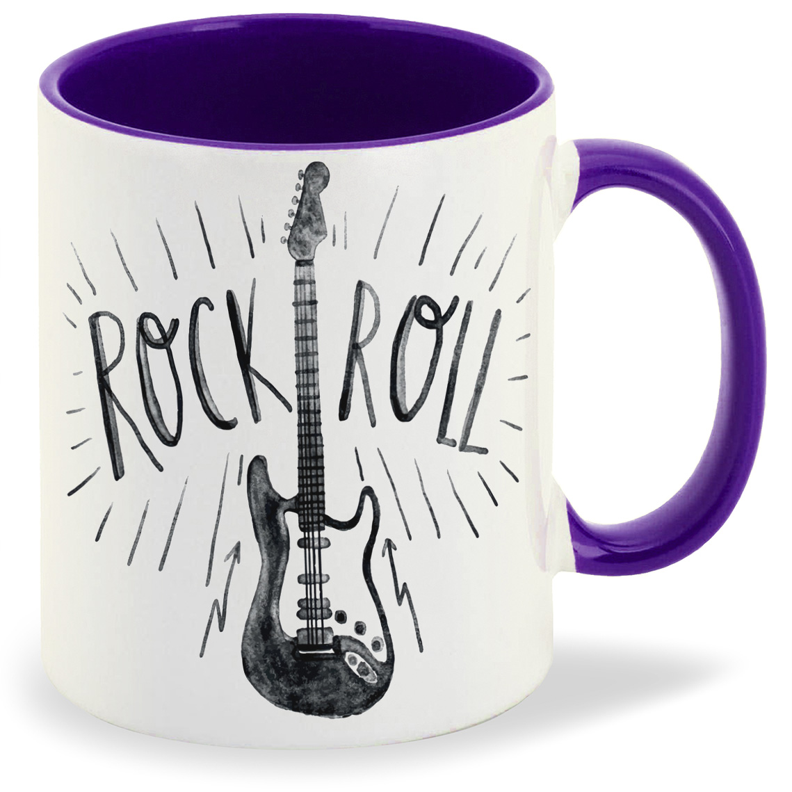 

Кружка CoolPodarok Rock and roll Рок энд Ролл