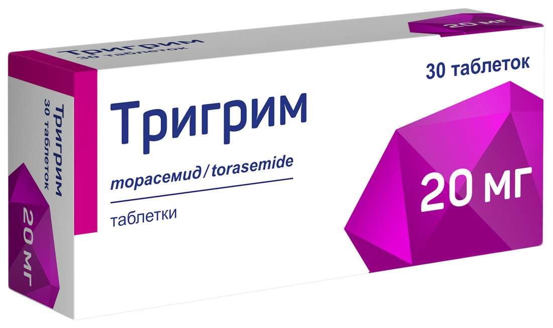 Купить Тригрим таблетки 20 мг 30 шт., Акрихин АО
