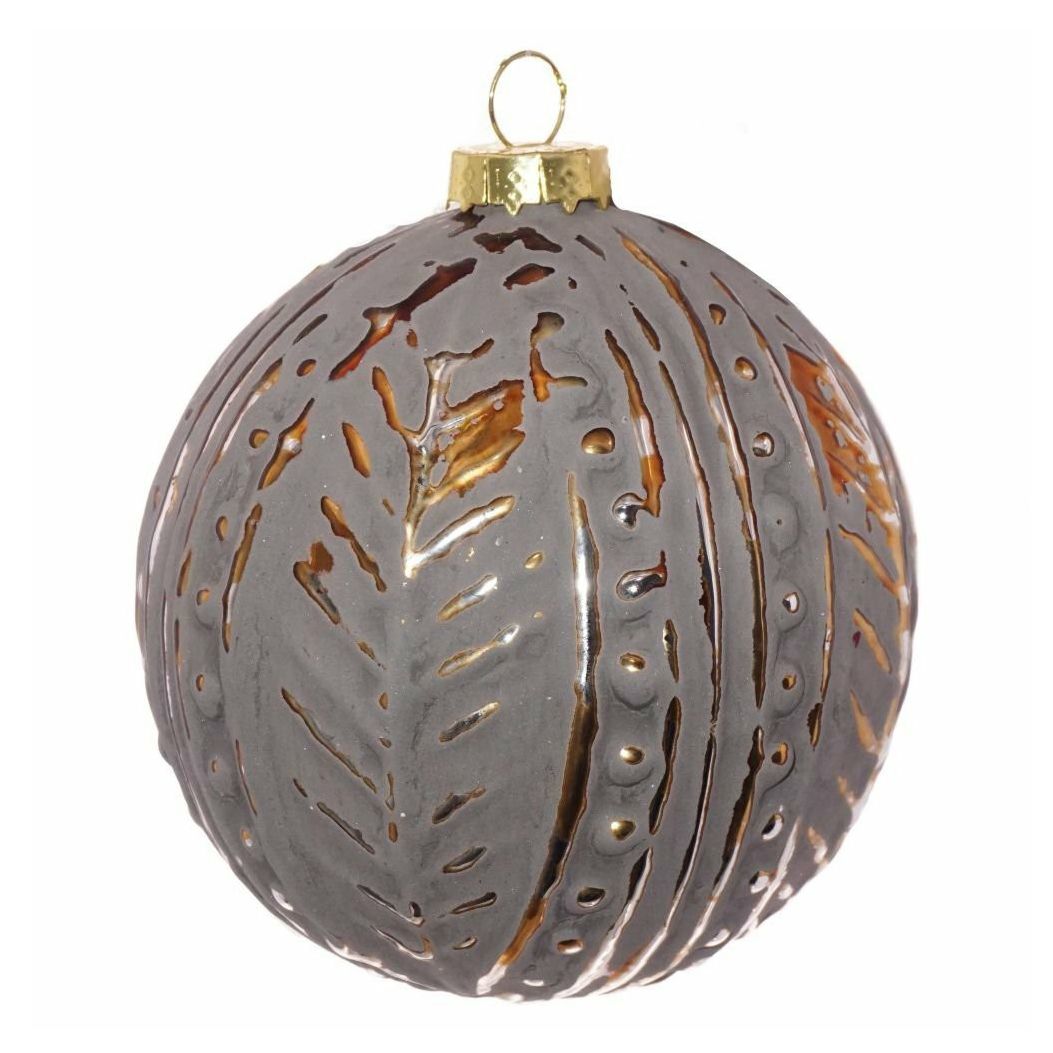 

Елочный шар Винтаж 10 см, Бежевый