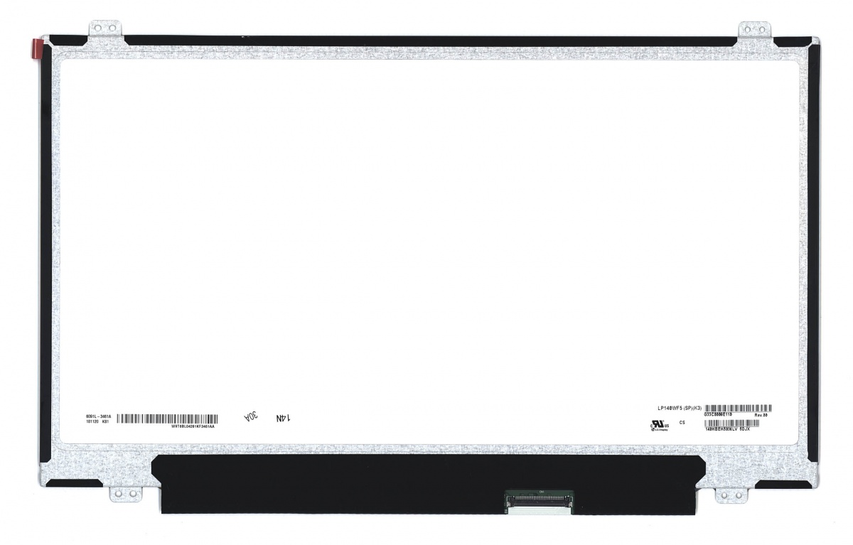 

Матрица OEM для ноутбука LP140WF5(SP)(K3) (100159817V), совместимая с p/n: LP140WF5(SP)(K3)