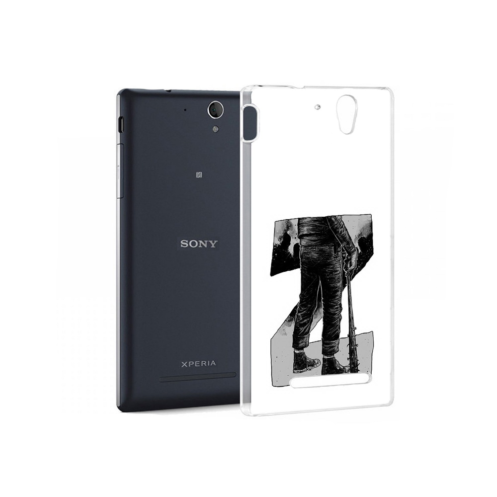 

Чехол MyPads Tocco для Sony Xperia C3 воин черно белый (PT18760.251.265), Tocco